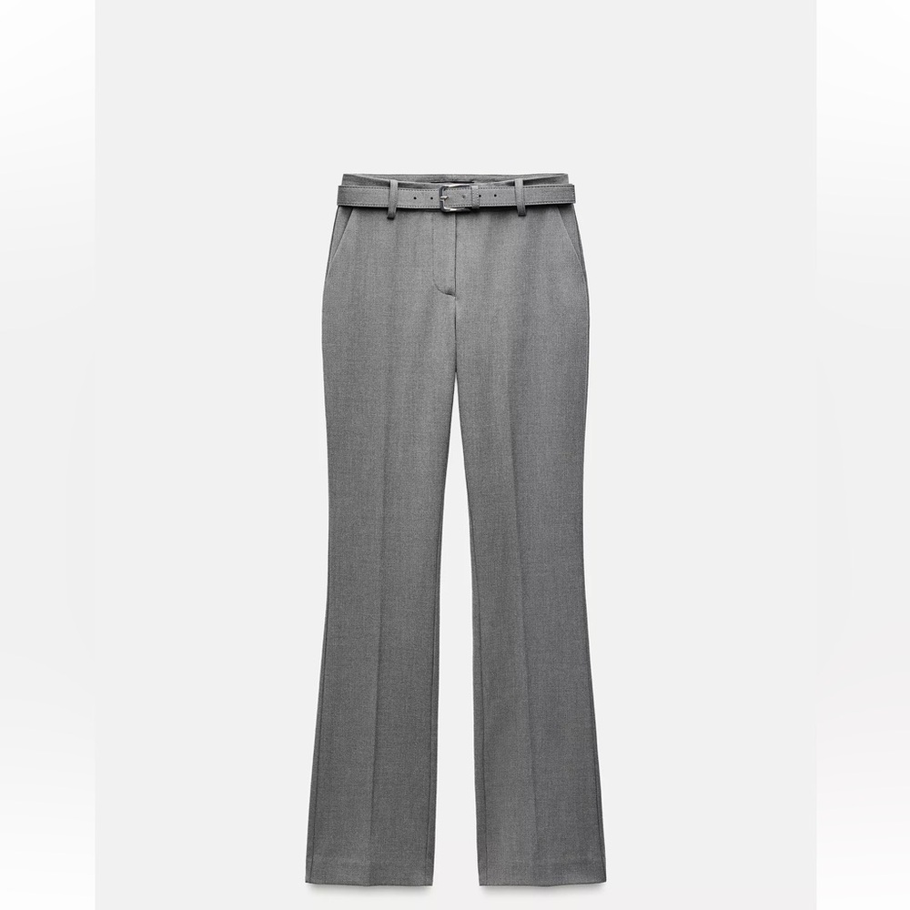 🌸Zara Gray Formal Trousers with Belt LI GRAY MARL
REF. 8073/239🌸